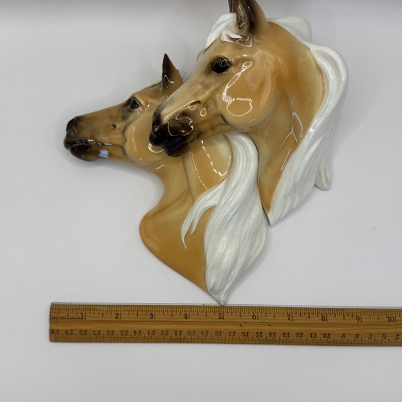 Vintage 1950’s Norcrest made in Japan Double Palomino Wall Hanging. Mint Cond. - Picture 7 of 11